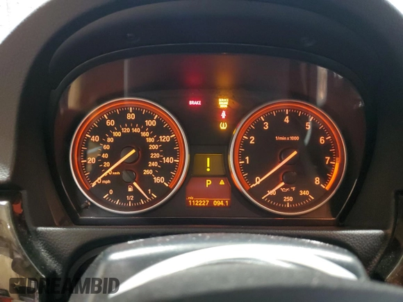 2007 BMW 3 Series 328i with VIN WBAWR33557PX78690, listed as a Copart auction lot 85162174 with 112,227 mi miles and Salvage title. Bid and sale history available at DreamBid. Image 9.