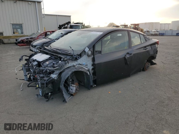 2022 Toyota Prius L Eco with VIN JTDKAMFU2N3178943, listed as a Copart auction lot 84765774 with 14,293 mi miles and Salvage Title. Bid and sale history available at carsss.com. Image 1.