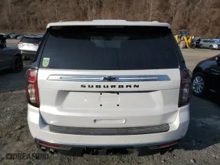 2021 Chevrolet Suburban High Country with VIN 1GNSKGKL8MR318850, listed as a Copart auction lot 83521144 with 13,495 mi miles and Non Repairable. Bid and sale history available at carsss.com. Image 6.