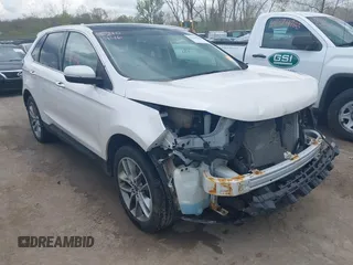 2017 Ford Edge Titanium with VIN 2FMPK4K94HBB41767, listed as a IAAI auction lot 42101946 with 76,984 mi miles. Bid and sale history available at carsss.com. Image 1.