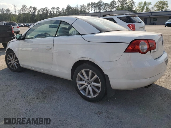 2009 Volkswagen Eos Komfort with VIN WVWBA71F89V004914, listed as a Copart auction lot 50543955 with Not Provided miles and Salvage Title. Bid and sale history available at DreamBid. Image 2.