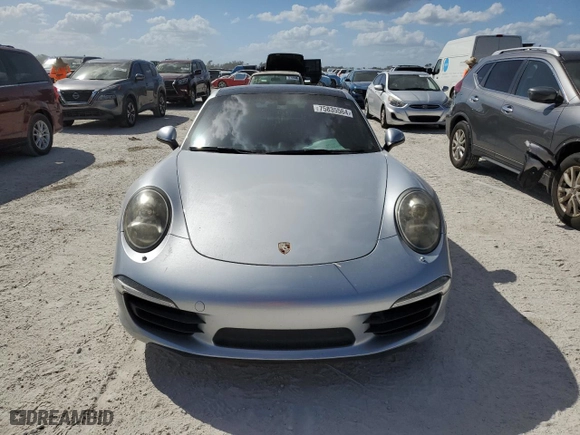 2015 Porsche 911 Carrera S with VIN WP0AB2A99FS110078, listed as a Copart auction lot 75835564 with 57,000 mi miles and Salvage Title. Bid and sale history available at carsss.com. Image 5.