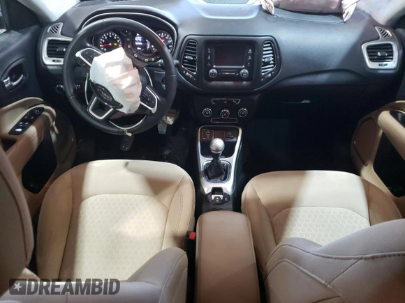 2017 Jeep Compass Sport with VIN 3C4NJCAB8HT643442, listed as a Copart auction lot 87031414 with 102,463 mi miles and Salvage Title. Bid and sale history available at carsss.com. Image 8.
