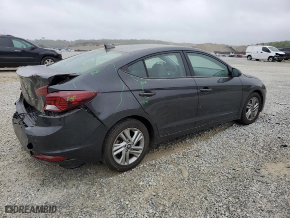 2020 Hyundai Elantra SEL with VIN 5NPD84LF9LH581121, listed as a Copart auction lot 50928785 with 72,315 mi miles and Salvage Title. Bid and sale history available at carsss.com. Image 3.