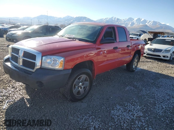 2005 Dodge Dakota ST with VIN 1D7HE28K55S277542, listed as a Copart auction lot 87946845 with 187,459 mi miles and Salvage Title. Bid and sale history available at DreamBid. Image 1.