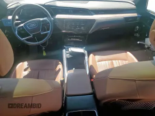 2021 Audi e-tron Premium Plus with VIN WA1LAAGE5MB030598, listed as a Copart auction lot 50411695 with 31,819 mi miles and Salvage title. Bid and sale history available at DreamBid. Image 8.