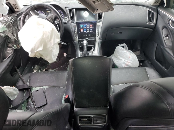2014 Infiniti Q50 Premium with VIN JN1BV7AP0EM692651, listed as a Copart auction lot 43339505 with 95,729 mi miles and Non repairable. Bid and sale history available at DreamBid. Image 8.