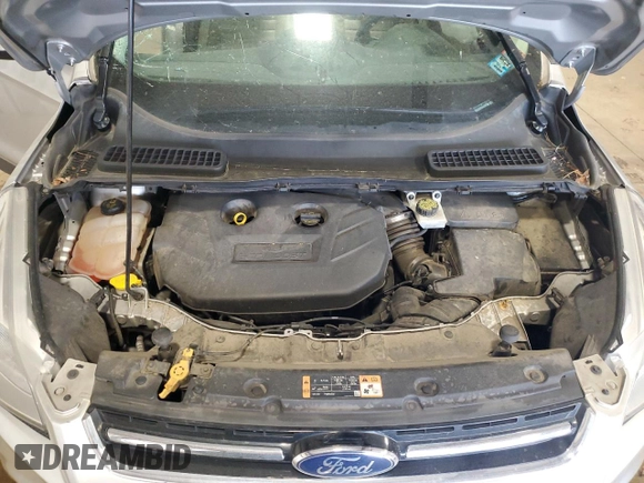 2016 Ford Escape Titanium with VIN 1FMCU9J9XGUC49553, listed as a Copart auction lot 54850245 with Not Provided miles and Salvage Title. Bid and sale history available at DreamBid. Image 12.