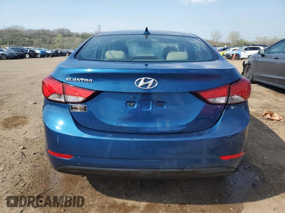 2014 Hyundai Elantra SE z VIN KMHDH4AE3EU095984, wystawiony jako Copart lot #54192135 z przebiegiem 117 551 mil mil oraz Szkoda całkowita • Salvage title. Historia ofert i sprzedaży dostępna na DreamBid. Obrazek 6.