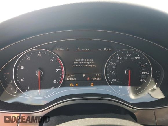 2015 Audi A6 Premium Plus z VIN WAUGFAFCXFN008670, wystawiony jako Copart lot #55423105 z przebiegiem 104 629 mil mil oraz Szkoda całkowita • Salvage title. Historia ofert i sprzedaży dostępna na DreamBid. Obrazek 9.