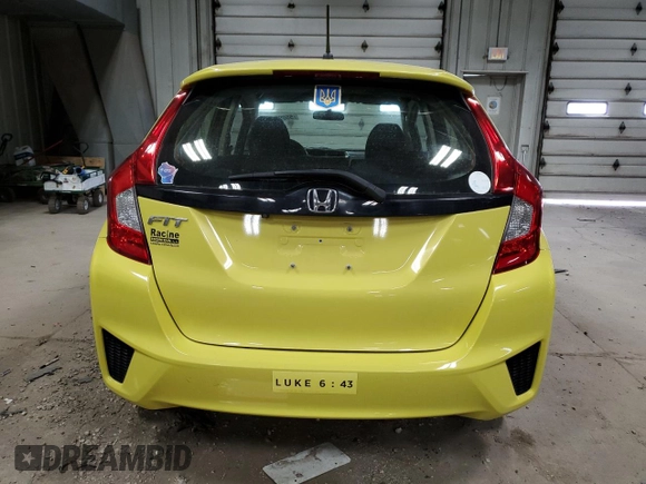 2016 Honda Fit LX with VIN JHMGK5H53GX020894, listed as a Copart auction lot 55095165 with 25,499 mi miles and Clean Title. Bid and sale history available at DreamBid. Image 6.