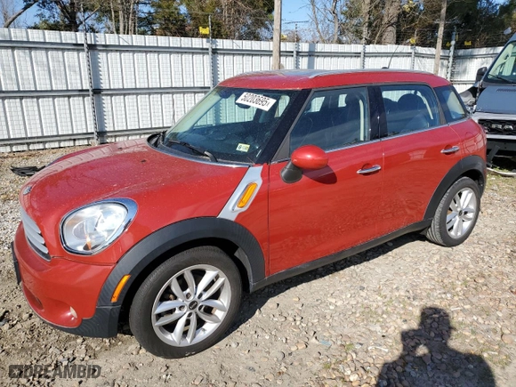 2013 MINI Cooper Countryman with VIN WMWZB3C50DWM09576, listed as a Copart auction lot 50203695 with 72,495 mi miles and Salvage Title. Bid and sale history available at carsss.com. Image 1.