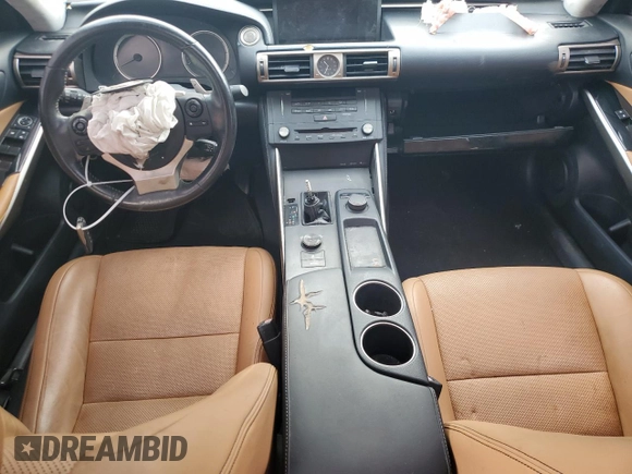2015 Lexus IS 250 z VIN JTHBF1D29F5072852, wystawiony jako Copart lot #59320505 z przebiegiem Nie podano mil oraz Szkoda całkowita • Salvage title. Historia ofert i sprzedaży dostępna na DreamBid. Obrazek 8.