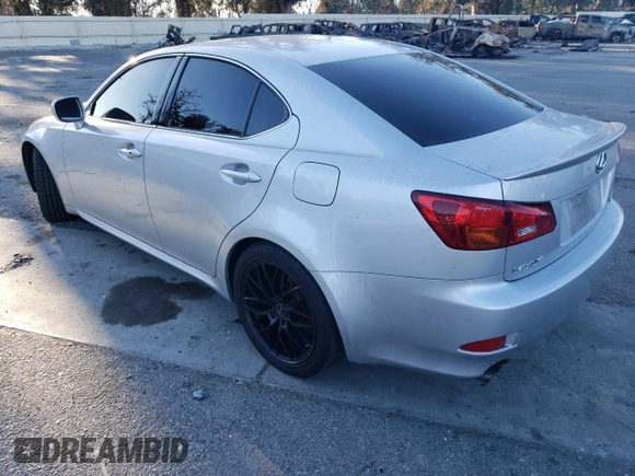 2006 Lexus IS 250 Manual with VIN JTHBK262865008252, listed as a Copart auction lot 84763724 with 140,277 mi miles and Salvage Title. Bid and sale history available at carsss.com. Image 2.