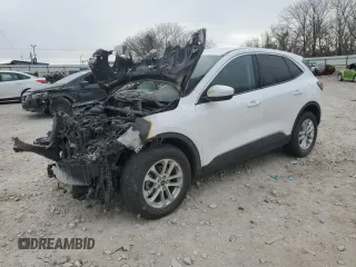 2020 Ford Escape SE z VIN 1FMCU9G62LUC21317, wystawiony jako Copart lot #47731075 z przebiegiem Nie podano mil oraz Szkoda całkowita • Salvage title. Historia ofert i sprzedaży dostępna na DreamBid. Obrazek 1.