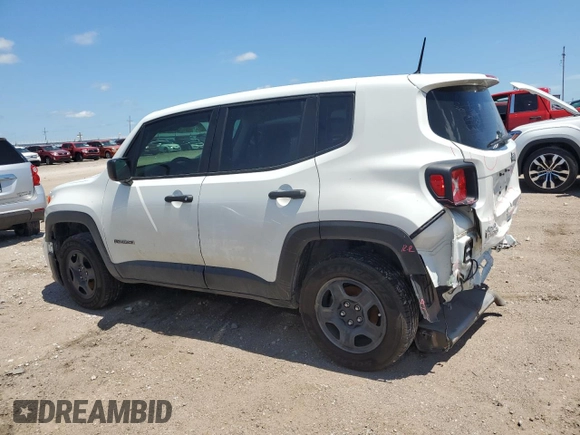 2019 Jeep Renegade Sport with VIN ZACNJBAB0KPJ73672, listed as a Copart auction lot 62553715 with 102,402 mi miles and Salvage title. Bid and sale history available at DreamBid. Image 2.
