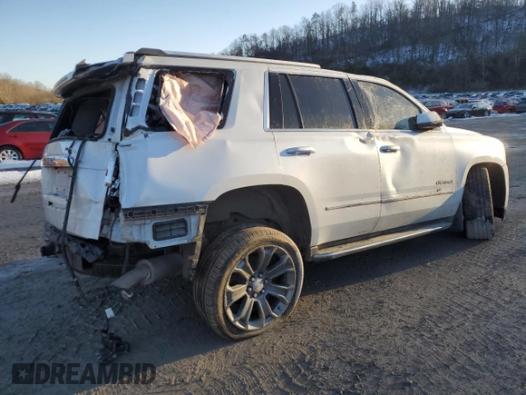 2016 GMC Yukon Denali with VIN 1GKS2CKJ6GR293441, listed as a Copart auction lot 42485905 with 0 mi miles and Salvage Title. Bid and sale history available at carsss.com. Image 3.