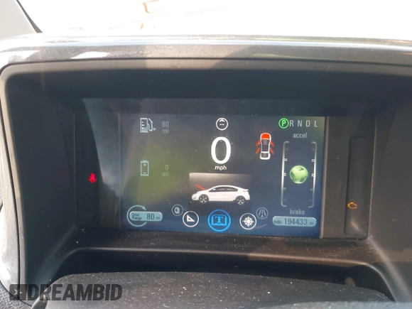 2012 Chevrolet Volt with VIN 1G1RB6E43CU106710, listed as a IAAI auction lot 42139321 with 194,433 mi miles and . Bid and sale history available at carsss.com. Image 7.