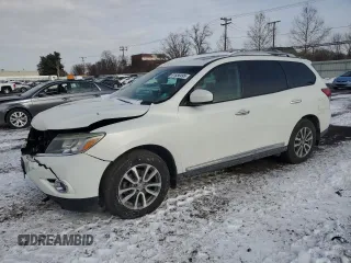 2013 Nissan Pathfinder Platinum with VIN 5N1AR2MM5DC621575, listed as a Copart auction lot 41856495 with 143,227 mi miles and Salvage Title. Bid and sale history available at carsss.com. Image 1.