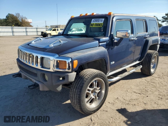 2007 Hummer H3 SUV with VIN 5GTDN13E978101610, listed as a Copart auction lot 83989514 with 224,987 mi miles and Clean Title. Bid and sale history available at carsss.com. Image 1.