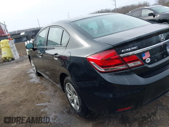 2014 Honda Civic Sedan LX with VIN 2HGFB2F58EH508904, listed as a IAAI auction lot 41522164 with 109,111 mi miles. Bid and sale history available at carsss.com. Image 3.