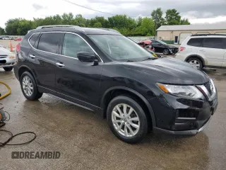 2017 Nissan Rogue SV with VIN 5N1AT2MVXHC747821, listed as a Copart auction lot 60855115 with 170,842 mi miles and Salvage title. Bid and sale history available at DreamBid. Image 4.