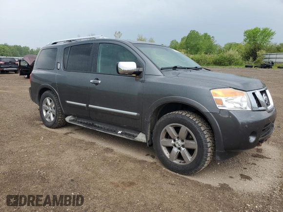 2012 Nissan Armada Platinum z VIN 5N1AA0NC9CN609112, wystawiony jako Copart lot #57202215 z przebiegiem 176 037 mil mil oraz Szkody całkowita. Historia ofert i sprzedaży dostępna na DreamBid. Obrazek 4.