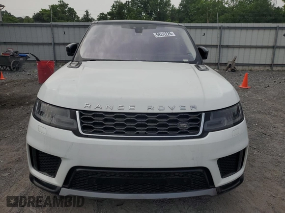 2020 Land Rover Range Rover Sport HSE with VIN SALWR2SU0LA896724, listed as a Copart auction lot 59272225 with Not provided miles and Clean title. Bid and sale history available at DreamBid. Image 5.