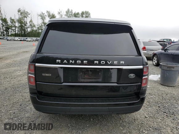 2018 Land Rover Range Rover HSE with VIN SALGS2RKXJA384818, listed as a Copart auction lot 59810145 with 77,855 mi miles and Salvage title. Bid and sale history available at DreamBid. Image 6.