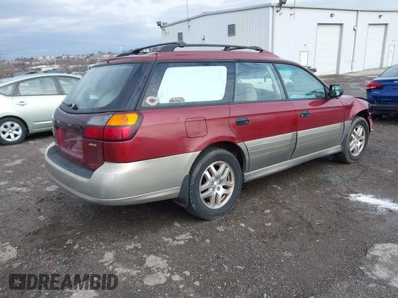 2002 Subaru Legacy Outback with VIN 4S3BH675227620669, listed as a IAAI auction lot 41734615 with 238,676 mi miles and . Bid and sale history available at DreamBid. Image 4.