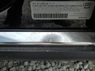2012 Audi A8 с VIN WAURVAFD4CN017834, выставлен на аукционе Copart как лот 56951795 с пробегом 154 564 миль миль и Списание • Salvage title. История ставок и продаж доступна на DreamBid. Изображение 12.