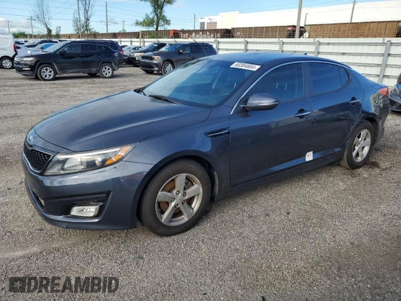 2015 Kia Optima LX with VIN KNAGM4A71F5592894, listed as a Copart auction lot 48575585 with 150,855 mi miles and Non Repairable. Bid and sale history available at carsss.com. Image 1.