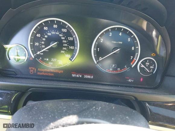 2012 BMW 5 Series 528i with VIN WBAXG5C5XCDY30221, listed as a IAAI auction lot 41639978 with 181,474 mi miles. Bid and sale history available at carsss.com. Image 16.