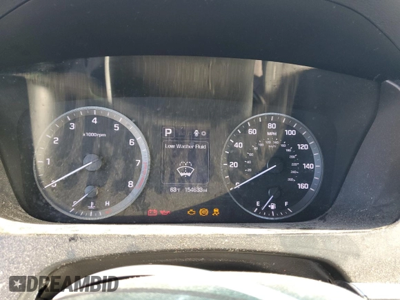 2016 Hyundai Sonata SE with VIN 5NPE24AF1GH303666, listed as a Copart auction lot 52843125 with 154,633 mi miles and Clean Title. Bid and sale history available at carsss.com. Image 9.