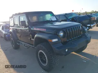 2018 Jeep Wrangler Unlimited Sport S z VIN 1C4HJXDG9JW169478, wystawiony jako IAAI lot #40387425 z przebiegiem 59 287 mil mil oraz . Historia ofert i sprzedaży dostępna na DreamBid. Obrazek 1.