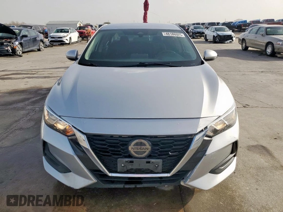 2020 Nissan Sentra SV with VIN 3N1AB8CV8LY226191, listed as a Copart auction lot 48186925 with 84,833 mi miles and Salvage Title. Bid and sale history available at carsss.com. Image 5.