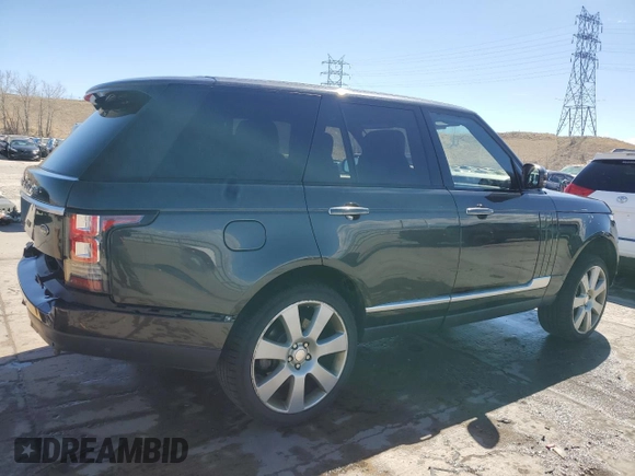 2014 Land Rover Range Rover Supercharged Autobiography with VIN SALGV2TF3EA155471, listed as a Copart auction lot 50352795 with 71,390 mi miles and Salvage title. Bid and sale history available at DreamBid. Image 3.
