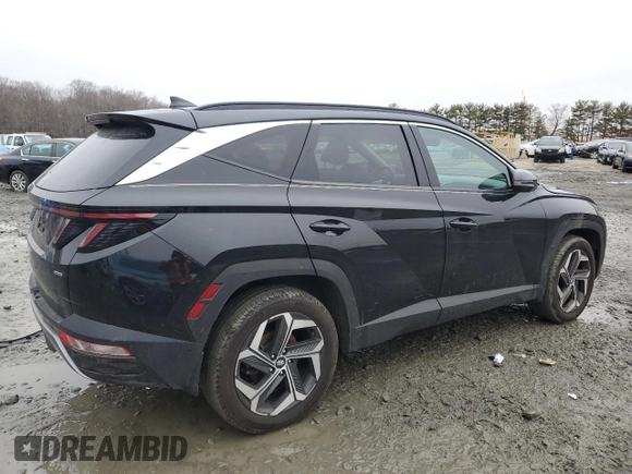 2022 Hyundai Tucson Limited with VIN 5NMJECAEXNH100969, listed as a Copart auction lot 44504275 with 24,479 mi miles and Salvage Title. Bid and sale history available at carsss.com. Image 3.