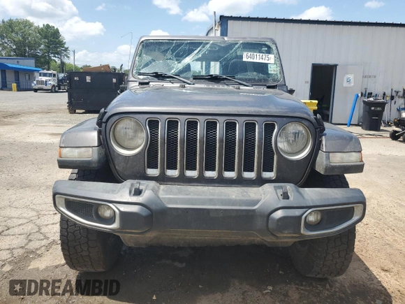 2021 Jeep Wrangler Unlimited Sahara with VIN 1C4HJXENXMW625845, listed as a Copart auction lot 64011475 with 97,505 mi miles and Salvage title. Bid and sale history available at DreamBid. Image 5.