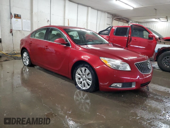 2012 Buick Regal with VIN 2G4GR5ER5C9213573, listed as a Copart auction lot 82206884 with 44,535 mi miles and Salvage Title. Bid and sale history available at carsss.com. Image 4.