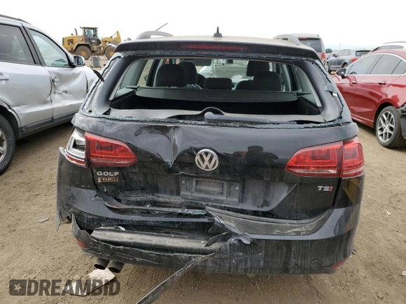 2017 Volkswagen Golf SportWagen S with VIN 3VWC17AU4HM510099, listed as a Copart auction lot 46581174 with 46,344 mi miles. Bid and sale history available at carsss.com. Image 6.