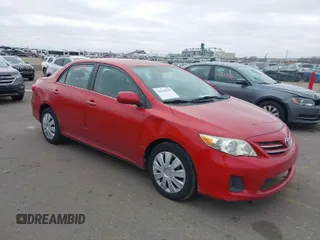 2013 Toyota Corolla L with VIN 5YFBU4EE9DP093590, listed as a IAAI auction lot 41128795 with 124,133 mi miles. Bid and sale history available at carsss.com. Image 1.