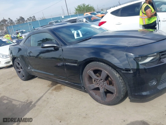 2014 Chevrolet Camaro LS with VIN 2G1FA1E37E9305730, listed as a IAAI auction lot 42028726 with 128,564 mi miles. Bid and sale history available at carsss.com. Image 13.