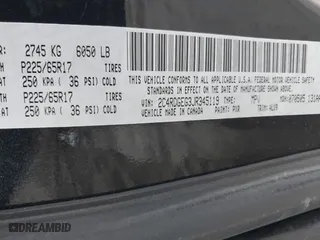 2018 Dodge Grand Caravan GT with VIN 2C4RDGEG3JR345119, listed as a IAAI auction lot 40976021 with 164,923 mi miles. Bid and sale history available at carsss.com. Image 9.
