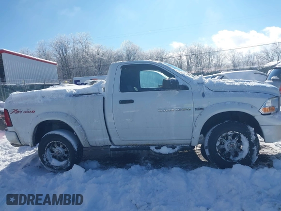 2012 Ram 1500 Express with VIN 3C6JD7AT1CG124635, listed as a IAAI auction lot 41242405 with 96,248 mi miles. Bid and sale history available at carsss.com. Image 13.