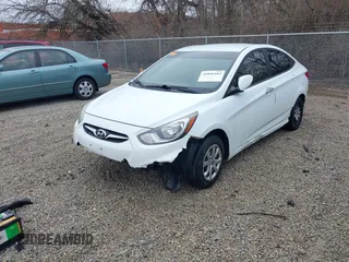 2012 Hyundai Accent GLS with VIN KMHCT4AE8CU207332, listed as a IAAI auction lot 41846183 with 163,190 mi miles. Bid and sale history available at carsss.com. Image 21.