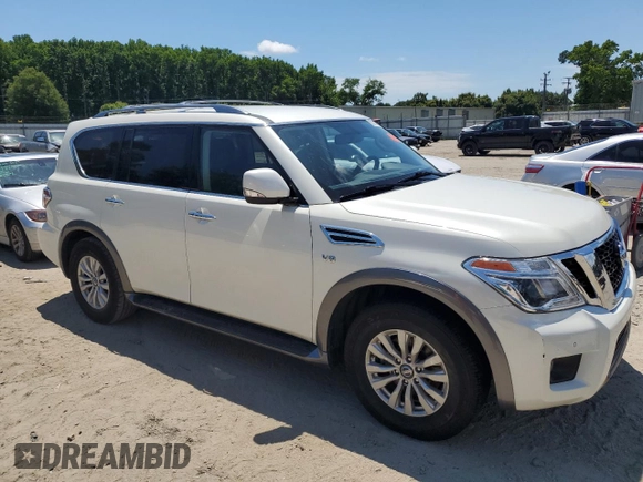 2020 Nissan Armada SL with VIN JN8AY2NDXLX016355, listed as a Copart auction lot 58018284 with 122,370 mi miles and Salvage Title. Bid and sale history available at carsss.com. Image 4.