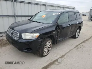 2010 Toyota Highlander Hybrid with VIN JTEBW3EH1A2040483, listed as a Copart auction lot 87002754 with 0 mi miles and Salvage Title. Bid and sale history available at carsss.com. Image 1.