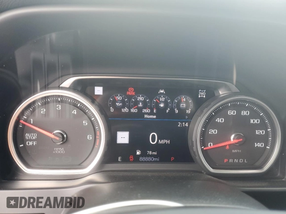 2019 Chevrolet Silverado 1500 High Country with VIN 1GCUYHEL6KZ209897, listed as a Copart auction lot 48137395 with 88,880 mi miles and Clean Title. Bid and sale history available at carsss.com. Image 9.