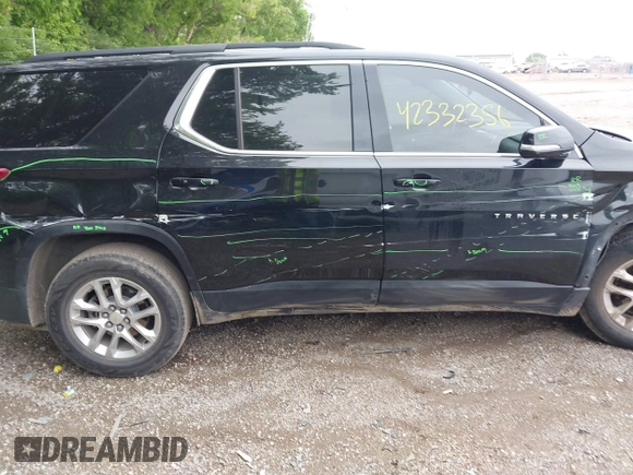 2019 Chevrolet Traverse LT Cloth with VIN 1GNERGKW6KJ186461, listed as a IAAI auction lot 42332356 with 115,240 mi miles and . Bid and sale history available at DreamBid. Image 13.
